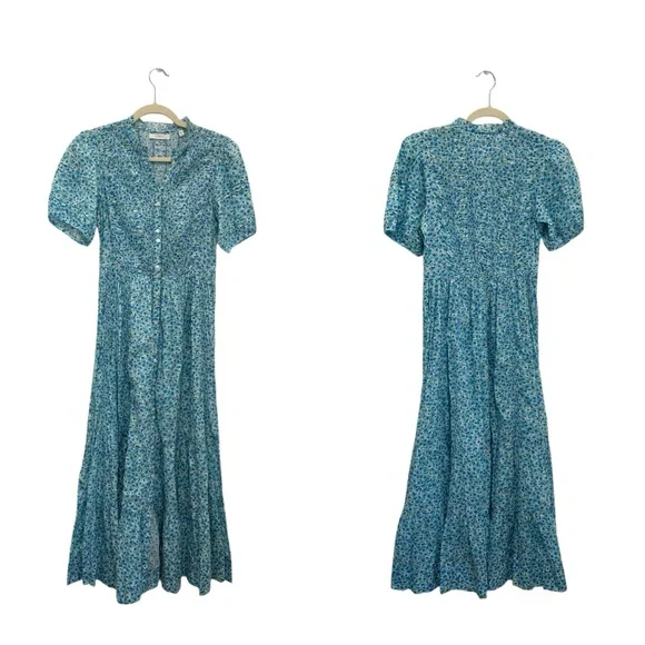 Dôen Haleigh dress in the Bleu Daisy Fields
